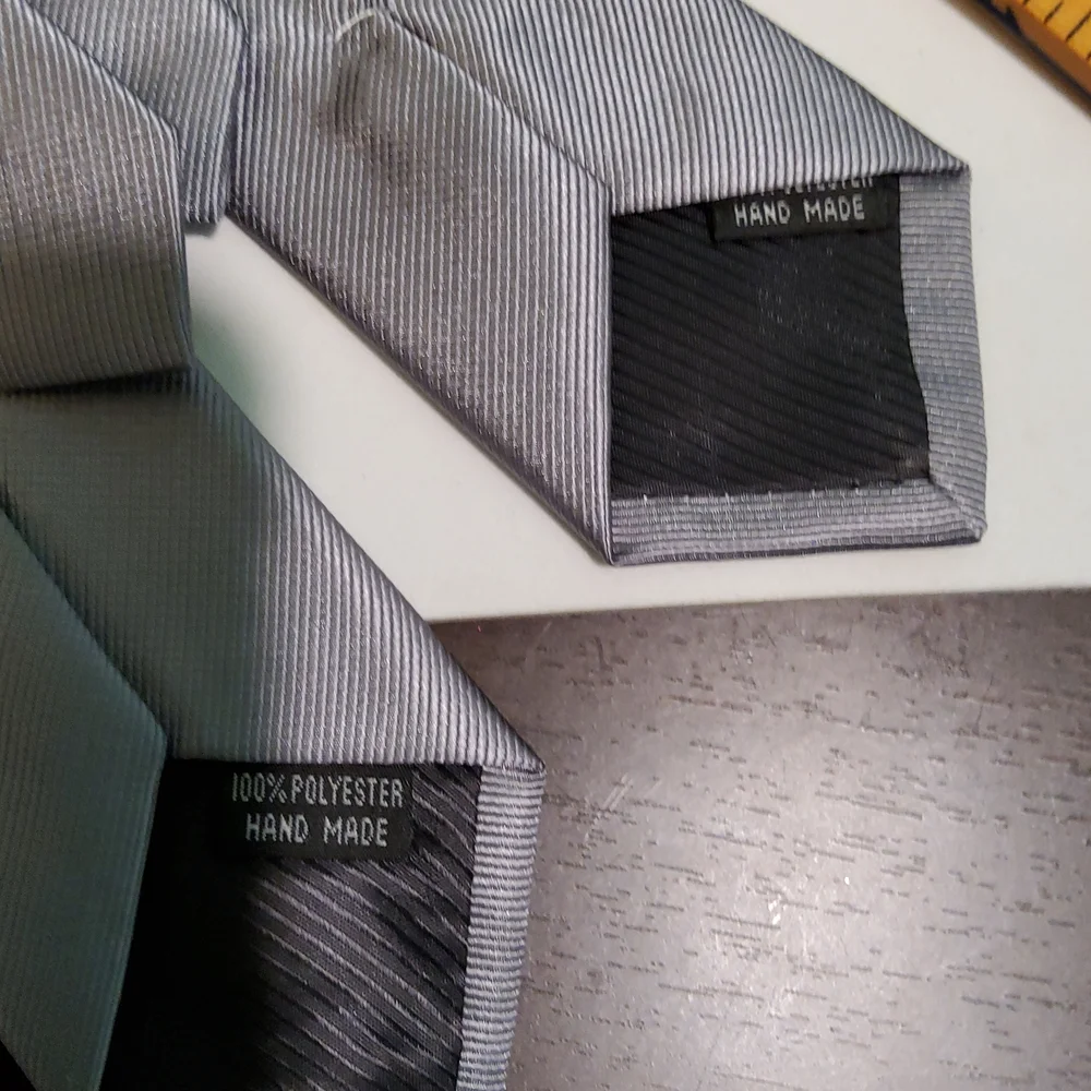 Pair Super Skinny Pretied Neckties